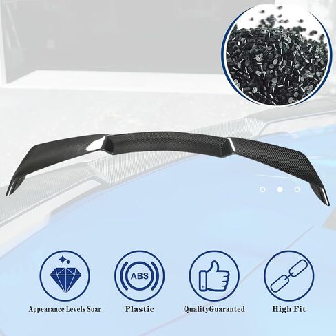 Rear Trunk Wing Spoiler Compatible with Corvette C8 Stingray 2020-2023 Z51 Style Rear Trunk Lid Wing Spoiler(Not Fit for Z06 Models) (Carbon Fiber Print) in Saudi Arabia