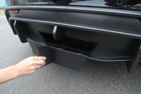ترقية الناشر الخلفي ل Tesla Model Y 2017-2024 ، SPOILER TRACH Style (Black Matte) in Saudi Arabia