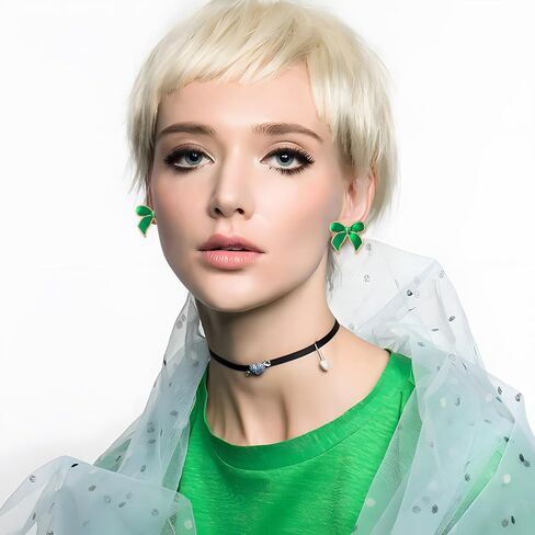 القوس لطيف الأقراط للنساء ملونة الرومانسية الشريط الأقراط مكتنزة preppy bowknot أقراط y2k حلوى قصب القوس القرط in Kuwait