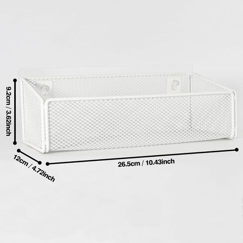 Bathroom Shelf Over Toilet Storage Basket,Toilet Beside Floating Shelf Mesh Metal Wall Mounted Shelves for Home Organization & Decor Essentials,Kitchen/Living Room Shelves (Black) in Kuwait