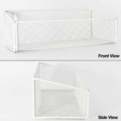 Bathroom Shelf Over Toilet Storage Basket,Toilet Beside Floating Shelf Mesh Metal Wall Mounted Shelves for Home Organization & Decor Essentials,Kitchen/Living Room Shelves (Black) in Kuwait