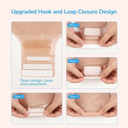 30 PCS Ostomy Supplies Colostomy Bags Two Piece Drainable Pouches with Closure, Ileostomy Stoma Care, Cut-to-Fit, 60mm Max, (20PCS Bags+10PCS Barrier) in Saudi Arabia