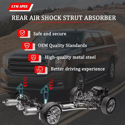 84176675 Pair Rear Air Lift Shock Strut Absorber Compatible with 2015-2020 Chevrolet Suburban Tahoe, Cadillac Escalade ESV, GMC Yukon XL, Replace 23151122 23267007 23290661 in Saudi Arabia