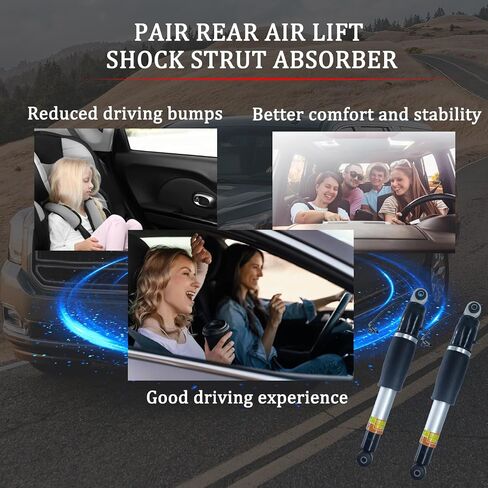 84176675 Pair Rear Air Lift Shock Strut Absorber Compatible with 2015-2020 Chevrolet Suburban Tahoe, Cadillac Escalade ESV, GMC Yukon XL, Replace 23151122 23267007 23290661 in Saudi Arabia