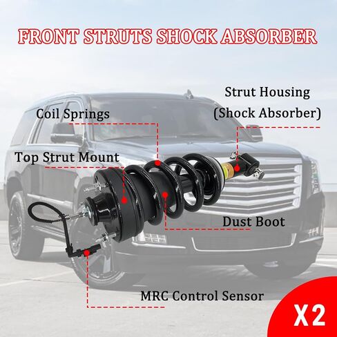 84176675 Pair Rear Air Lift Shock Strut Absorber Compatible with 2015-2020 Chevrolet Suburban Tahoe, Cadillac Escalade ESV, GMC Yukon XL, Replace 23151122 23267007 23290661 in Saudi Arabia