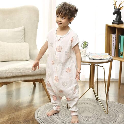 كيس نوم من القطن العضوي - 3 حزمة قابلة للارتداء ، 0.5 كيس نوم أكمام قابلة للتنفس لطفل صغير in Kuwait