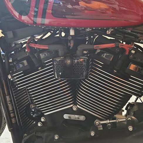 Hdbubalus Coortcycle Coil Cover Cover Cover Cover Cover Cover Fit for Harley Softail Street Bob Breakout Low Rider S Heritage Classic 2018 old All Black in Kuwait
