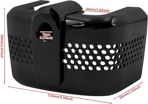 Hdbubalus Coortcycle Coil Cover Cover Cover Cover Cover Cover Fit for Harley Softail Street Bob Breakout Low Rider S Heritage Classic 2018 old All Black in Kuwait