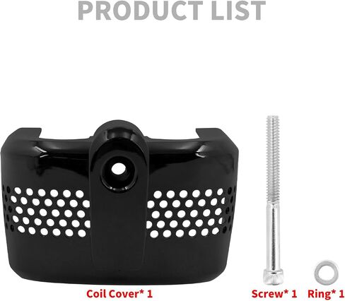Hdbubalus Coortcycle Coil Cover Cover Cover Cover Cover Cover Fit for Harley Softail Street Bob Breakout Low Rider S Heritage Classic 2018 old All Black in Kuwait