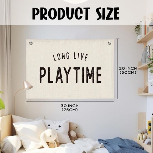 Long Live Boyhood Banner, Boys Room Decor, Vintage Linen Banner Wall Hanging Banner Flag Decor for Toddler Boy Room Nursery Playroom in Saudi Arabia