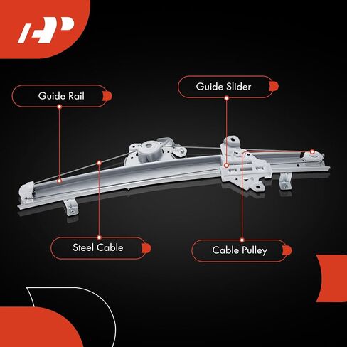 A-Premium Electric Power Window Regulator Without Motor Compatible with Nissan Altima 2019 2020 2021 2022, Front Right Passenger Side in Saudi Arabia