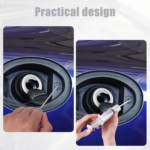 Auto Sunroof Drain Cleaning Tool Kit, 55.1in Long Pipe Cleaners with Tube Cleaning Brush Syringe Hose Syringe Flexible Soft Drain Brush for Car Sunroof Trunk Wiper Hole (Spring Type) in Saudi Arabia