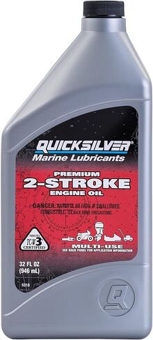 Mercury Quicksilver Premium 2 Cycle 2 Stroke Outboard Oil 32oz in Saudi Arabia