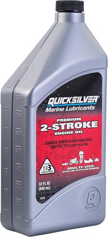 Mercury Quicksilver Premium 2 Cycle 2 Stroke Outboard Oil 32oz in Saudi Arabia