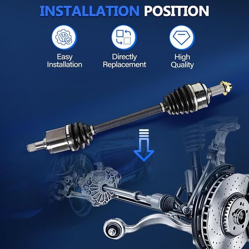 CV Axle Left Side Front FWD Fit for Honda Accord 2008 2009 2010 2011 2012 2.4L SE/LX/LX-P/LX-S/EX-L, CV Joints Driver Side for Acura TSX 2009-2013 Auto. Base/Premium/A-Spec 2.4L in Saudi Arabia