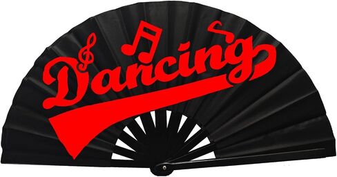 Large Clacking Fans for Line Dancing, Boots On The Ground Hand Fan (Red) in Saudi Arabia