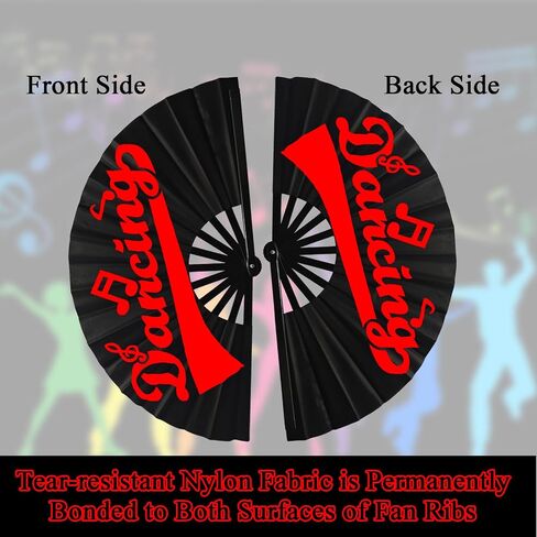 Large Clacking Fans for Line Dancing, Boots On The Ground Hand Fan (Red) in Saudi Arabia