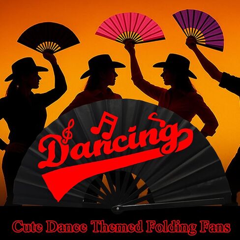 Large Clacking Fans for Line Dancing, Boots On The Ground Hand Fan (Red) in Saudi Arabia