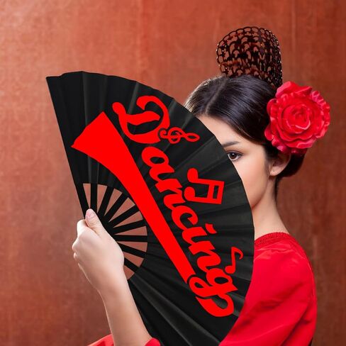 Large Clacking Fans for Line Dancing, Boots On The Ground Hand Fan (Red) in Saudi Arabia
