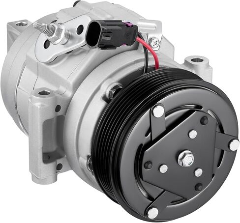 68649 ضاغط تكييف الهواء A/C مع قابض متوافق مع Ford Fusion 3.5L 2010-2012 ، متوافق مع Lincoln MKZ 3.5L 2007-2012 ، SP17 Style ، 6 أخاديد in Saudi Arabia