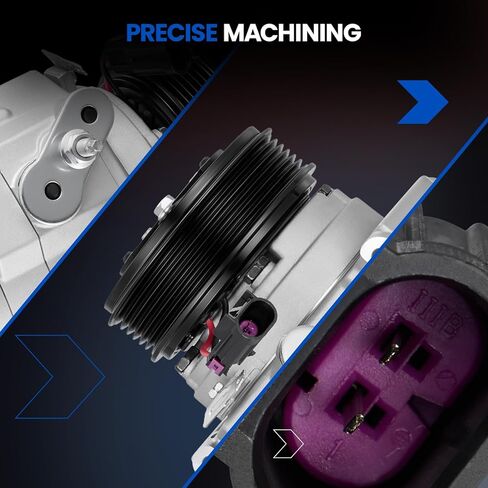 68649 ضاغط تكييف الهواء A/C مع قابض متوافق مع Ford Fusion 3.5L 2010-2012 ، متوافق مع Lincoln MKZ 3.5L 2007-2012 ، SP17 Style ، 6 أخاديد in Saudi Arabia