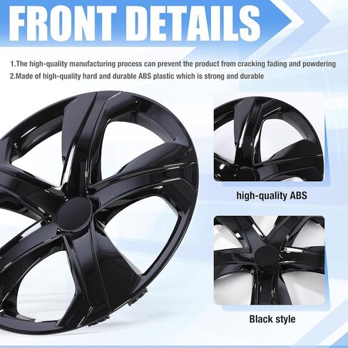 يغطي عجلة Autowiki بدائل 16 '' 'Hubcaps لـ Honda Civic 2016 2017 2018 2019 2020 2021 أغطية عجلة سيدان هوندا Civic ، مجموعة محور عجلة 15 بوصة من 4 ، لون ورنيش أسود in Saudi Arabia