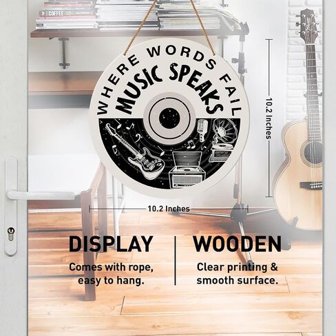 HSNBT Recording Studio Door Sign, Recording in Progress Do Not Disturb Hanging Sign for Music Room in Kuwait