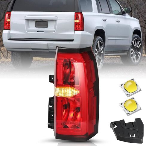 مجموعة LED DRL Tail Light Assembly متوافقة مع 2015 2016 2017 2018 2019 2020 Chevy Tahoe Suburban Leachs الخلفية الخفيفة in Kuwait