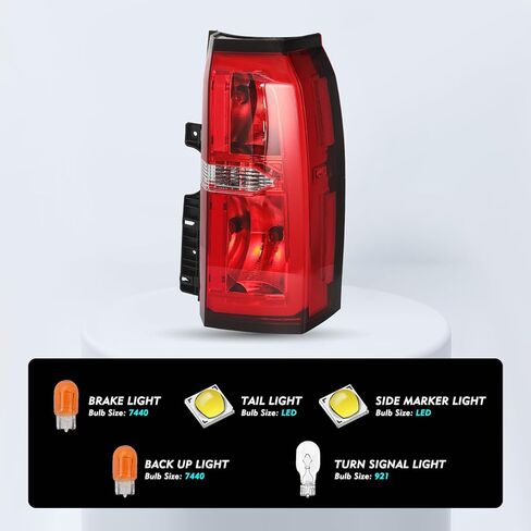 مجموعة LED DRL Tail Light Assembly متوافقة مع 2015 2016 2017 2018 2019 2020 Chevy Tahoe Suburban Leachs الخلفية الخفيفة in Kuwait