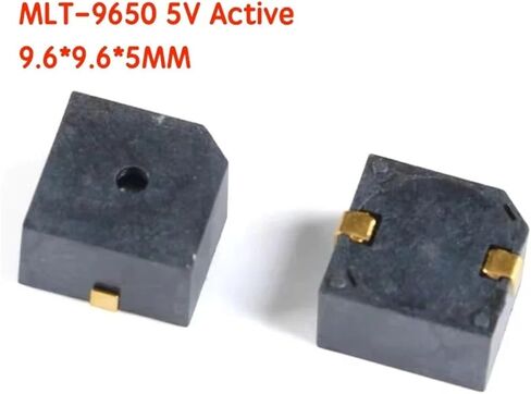 10PCS 5020 7525 8530 9650 1230 9032 3V 3.6V 5V SMD Buzzer Magnetic MINI Active Passive Piezo Buzzers Loudspeaker Electronic Kit(7.5x7.5x2.5MM) in Saudi Arabia
