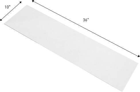 SSWBasics Tempered Glass Shelf - Set of 2, 10" x 36" x 3/16" - Stylish & Sturdy Floating Shelves in Saudi Arabia