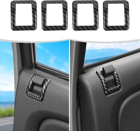 Linskip Door Lock يتوافق مع Chevy Avalanche Suburban Tahoe Silverado & GMC Yukon Sierra 2007-2013 ، Trik Marker Door Triker ، الملحقات الداخلية (الكربون الأسود ، 4 مساءً) in Saudi Arabia