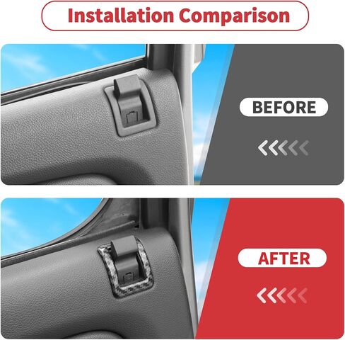Linskip Door Lock يتوافق مع Chevy Avalanche Suburban Tahoe Silverado & GMC Yukon Sierra 2007-2013 ، Trik Marker Door Triker ، الملحقات الداخلية (الكربون الأسود ، 4 مساءً) in Saudi Arabia