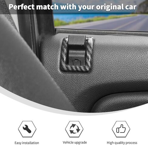 Linskip Door Lock يتوافق مع Chevy Avalanche Suburban Tahoe Silverado & GMC Yukon Sierra 2007-2013 ، Trik Marker Door Triker ، الملحقات الداخلية (الكربون الأسود ، 4 مساءً) in Saudi Arabia