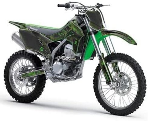 2020-2025 KLX 300 R Apache Gray Senge Graphics Kit مع Rider I.D. متوافق مع كاواساكي in Kuwait