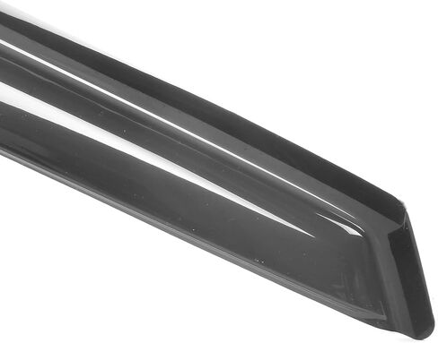IKON MOTORSPORTS Tape On External Window Visor, Compatible with 1997-1999 Ford F-250 1997-2003 F-150 Standard Cab, Slim Style Dark Smoke Tint Acrylic Shade Rain Sun Guard Wind Vent Air Deflector in Saudi Arabia