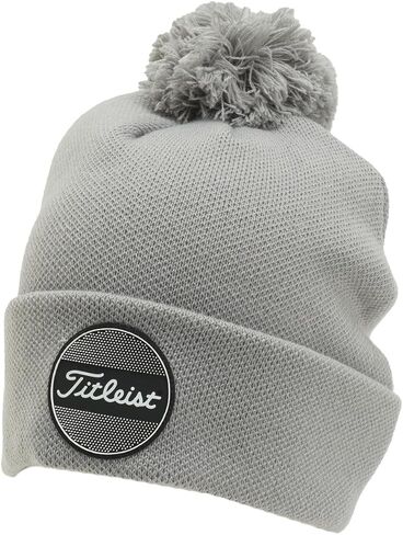 Titleist Boardwalk Pom Pom Golf Beanie White One Size Fits Most in Kuwait