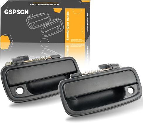 GSPSCN Front Driver & Passenger Exterior Door Handle Replacement for 1995-2004 Toyota Tacoma – Smooth Black – Direct OEM Fit 69220-35020, 69210-35020，91318,91319 – Durable, Easy Install in Kuwait