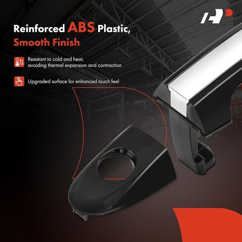 A-Premium Front Driver Side Exterior Door Handle with Keyhole Compatible with Hyundai Santa Fe 2007-2012, Primed Black & Chrome Insert in Saudi Arabia