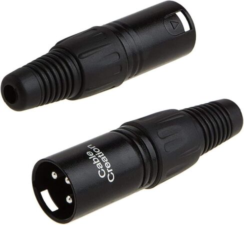 CableCreation [5-Pair XLR 3 Pin Male/Female Audio Mic Microphone Connector, Black Housing in Saudi Arabia
