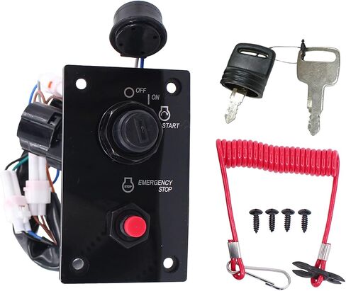 ApplianPar Outboard Top Single Ignition Switch Panel with Key 37100-96J24 37100-96J27 for Suzuki in Saudi Arabia