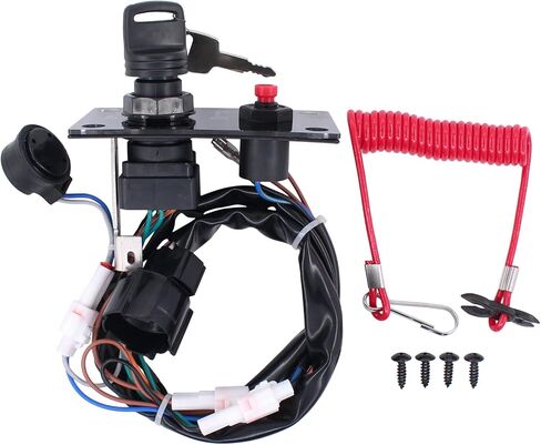 ApplianPar Outboard Top Single Ignition Switch Panel with Key 37100-96J24 37100-96J27 for Suzuki in Saudi Arabia
