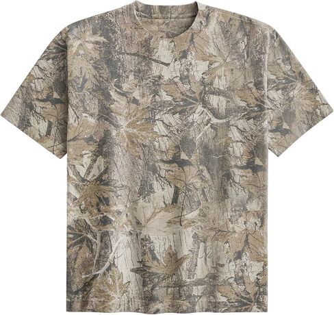 Camo Shirt for Men Camouflage Hunting Print Short Sleeve Crewneck Box Fit T-Shirt Mens Casual Performance Tee in Saudi Arabia