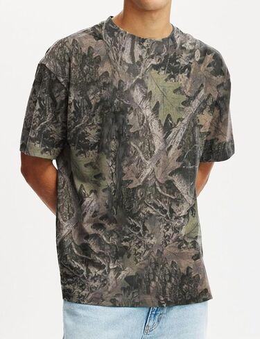 Camo Shirt for Men Camouflage Hunting Print Short Sleeve Crewneck Box Fit T-Shirt Mens Casual Performance Tee in Saudi Arabia