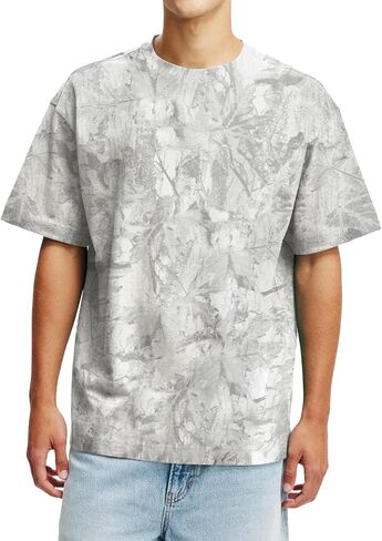 Camo Shirt for Men Camouflage Hunting Print Short Sleeve Crewneck Box Fit T-Shirt Mens Casual Performance Tee in Saudi Arabia