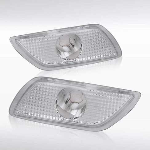 AutoZensation متوافق مع Ford Focus 2000-2005 ، مساكن أسود Clear Lens Side Marker Lights ، L+R مجموعة زوج in Saudi Arabia