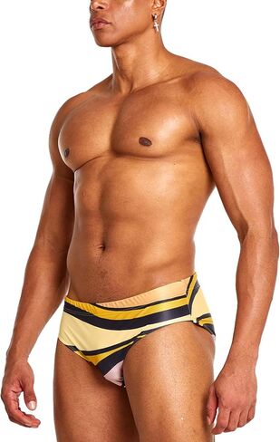 MIZOK Mens Swim Briefs Fashion Print Style Swimwear Sexy Swimsuits Bathing Suit in Saudi Arabia