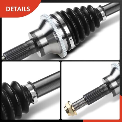 A-Premium CV Axle Shaft Assembly Compatible with Ford & Lincoln Models - Edge, MKX 2007 2008 2009 2010, V6 3.5L, AWD - Rear Right Passenger Side, Replace# 7T4Z4K138A in Saudi Arabia