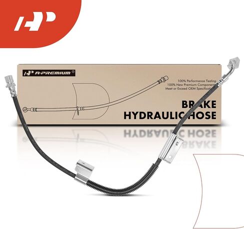A-Premium Front Driver Brake Hydraulic Hose Compatible with Select Chevy and GMC Models - Express 1500/Savana 1500 2003-2009, Express 2500/Savana 2500 2003-2005 - Replace# 15823490 in Saudi Arabia