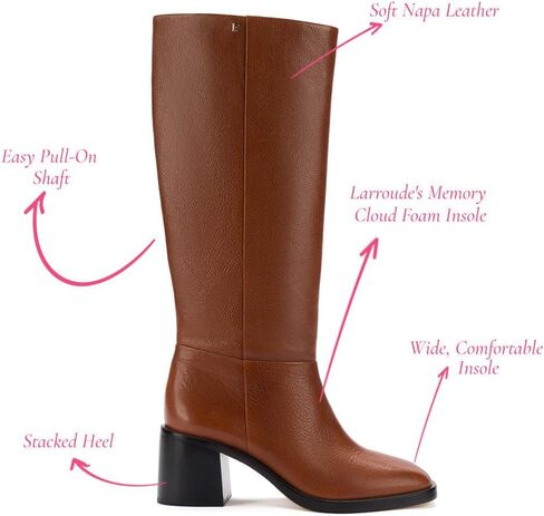 Larroudé Ricky Boot In Mocca Leather in Saudi Arabia